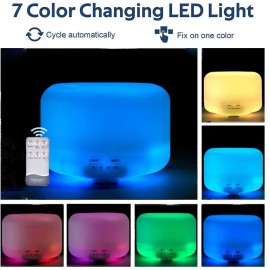 500ML Difusor de Aceites Esenciales con Mando a Distancia para Hotel Spa Yoga