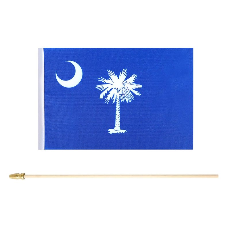 5 Pack South Carolina State Small Mini Wood Hand Held