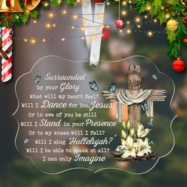 Christmas Decorations- Christmas Tree Ornaments- Acrylic Christmas Ornaments 2024, Christmas Decorations Gift for Party Holiday Home Decor, Couple (J)