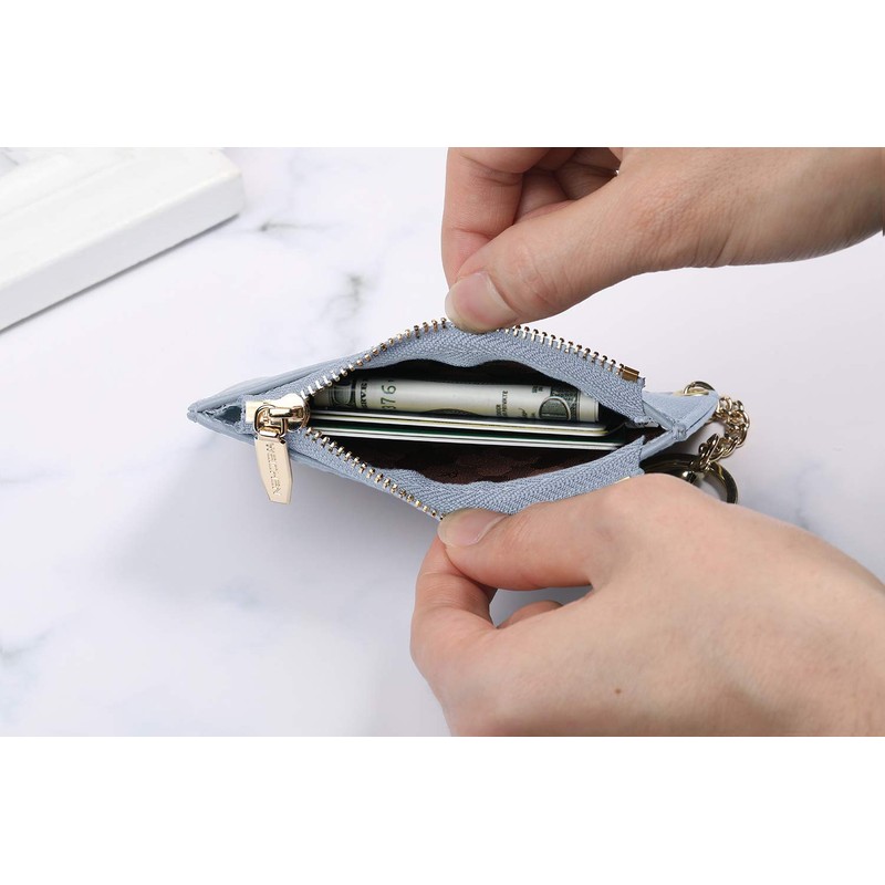 Small Wallets for Women Slim Leather Card Case Holder Wallet