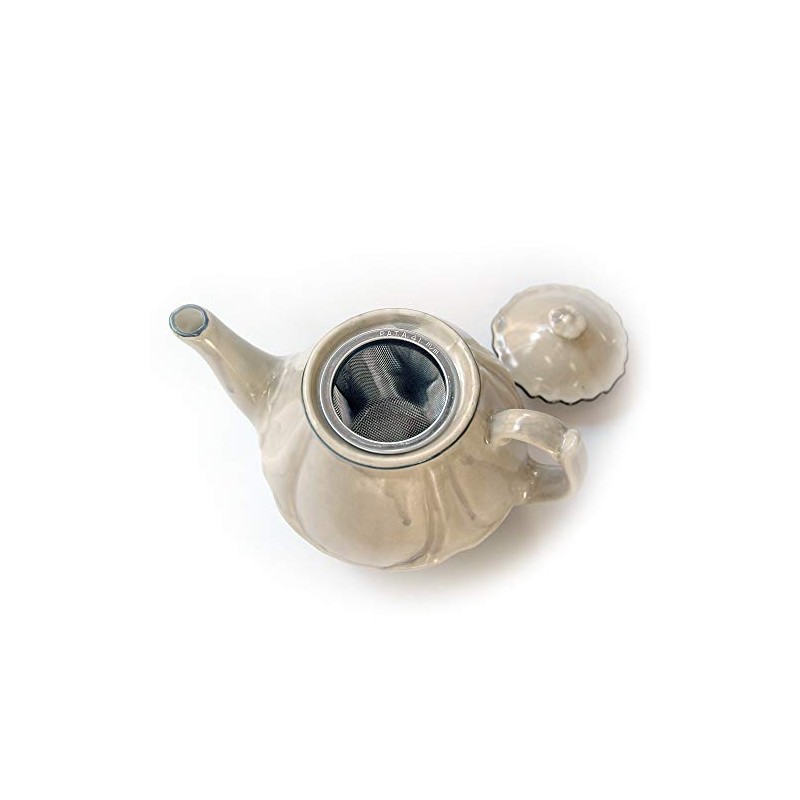 Nankai Tsusho Wonderful wa Teapot, White, Size: Approx. H8 W10,