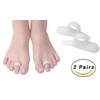 4x Silikon Gel Zehenspreizer Hammerzehenpolster Korrektur Hallux Valgus Polster