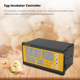 EBTOOLS Controlador de Incubadora de Huevos, Termostato con Control Automático Completo con Sonda de Temperatura y Humedad, para Incubar Huevos de Pollo, Pato, Ganso y Codorniz, 100 V ~ 240 V AC