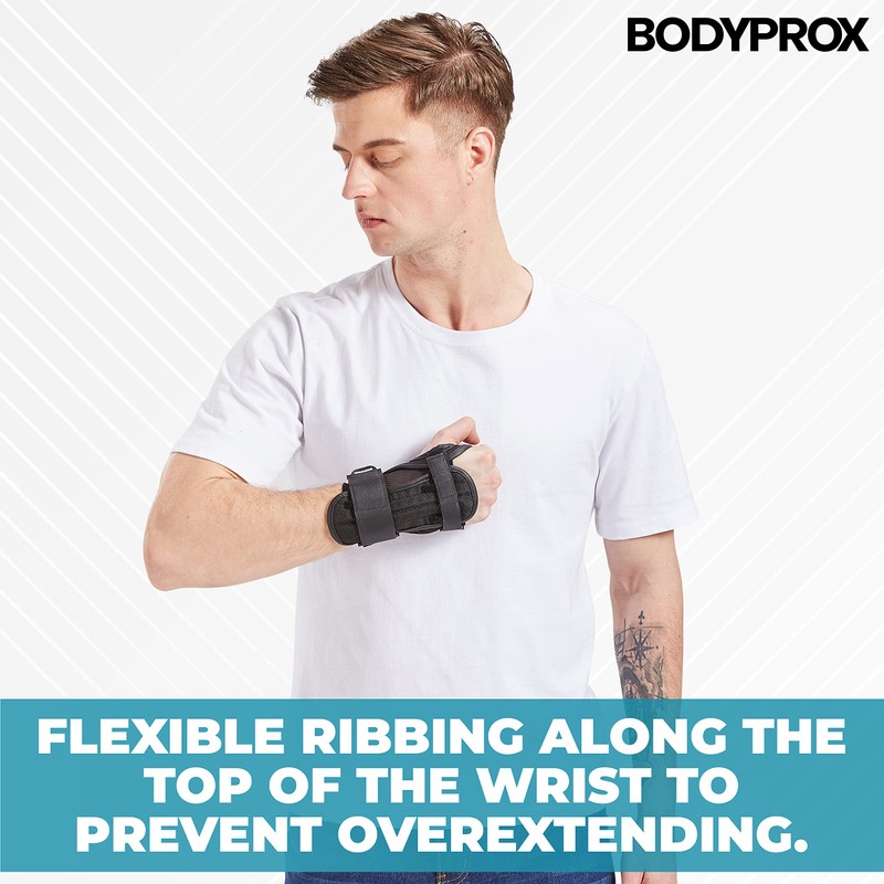 BODYPROX Impact Wrist Guards (1 Pair) for Snowboarding, Skating and