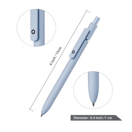 Eeoyu 5pcs Gel Pen Quick Dry Ink Pen Fine Point Retractable Roller Ball Pen Black Ink Smooth Writing Suitable for School Office Home Diary Pen