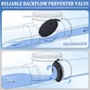 Zejoot PVC Backwater Valve,3 inch Drain Backflow Preventer, Backflow Preventer