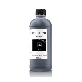 Unbranded 1000ml Pigment Bulk Premium Refill Ink Bottles Wide Printer Compatibility - Black
