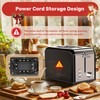 YSSOA Stainless Steel Toaster 2 Slice with Extra Wide Slot