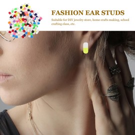 SUPVOX 100pcs DIY Pill Pendant Charms DIY Pill Charms Beads for DIY Craft Jewelry Anklet Necklace Bracelet Findings Making Mixed Color