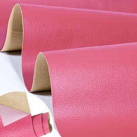 Aglzyoply Large Furniture Leather Repair Tape, Self-Adhesive Leather Repair Subsidy, 17.7x78.8inch Leather Repair Tape,for Sofa, car seat,Furniture,Kitchen cabinets, Wall, Chair,DIY Crafts (Rose red)