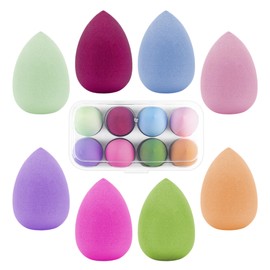 Make Up Sponge, 8 Pieces Beauty Foundation Blending Beauty Sponge, Beauty Makeup Sponges Blender for Liquid Foundation Powder Sun Protection Powder Puff Cream Gift for Women