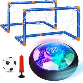 BEAUTY CHOICE Pelota de Fútbol Flotante,Juegos de Futbol,Balón de Fútbol con Cojín de Espuma Blanda y Luces LED, Ideal para Regalos de Actividades de Juegos de Fútbol en Interiores y Exteriores