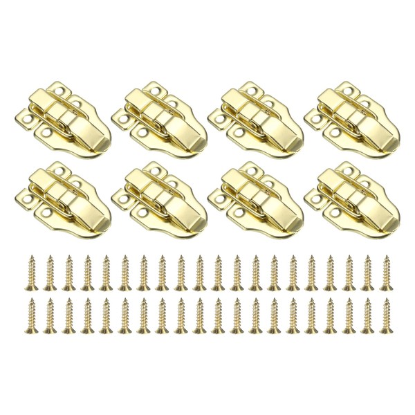 sourcing map 8 Pcs Duck-Billed Hasp Lock, 60 x 40mm