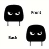2PCS Funny Cartoon Car Headrest Covers, Cute Funny Cartoon Eyes