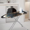 Daulesho Peacock Feathers Easy Installation 15x54 Ironing Board Cover Black