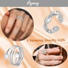 Cigmag 2PCS Copper Rings for Women - 99.99% Pure Copper
