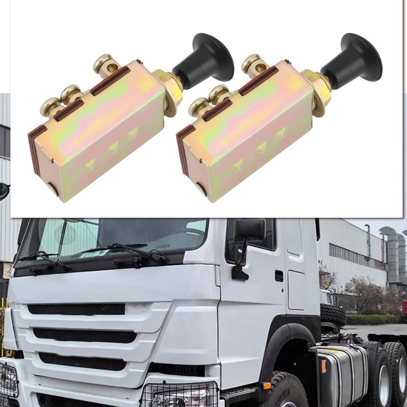 eMagTech 2pcs 12V/24V Start Switch Ignition Switch Headlight Switch Replacement