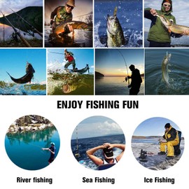 Create idea 300m Braided Fishing Line, 4 Strands Dark Green PE for Coarse Lure Fishing (20lb - 0.2mm)