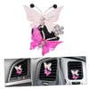 Alipis 3pcs Butterfly Air Vent Clips Cute Bling Car Accessories