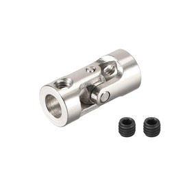 sourcing map 6mm to 6mm Rotatable Universal Steering Shaft Coupler Motor Connector Joint Coupling L24XD11