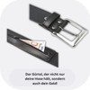 INVIDA Men's Money Belt with Secret Compartment Made in Germany,