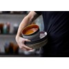 BITZ Stoneware Soup Bowl, 18 cm Diameter, Black/Dark Blue