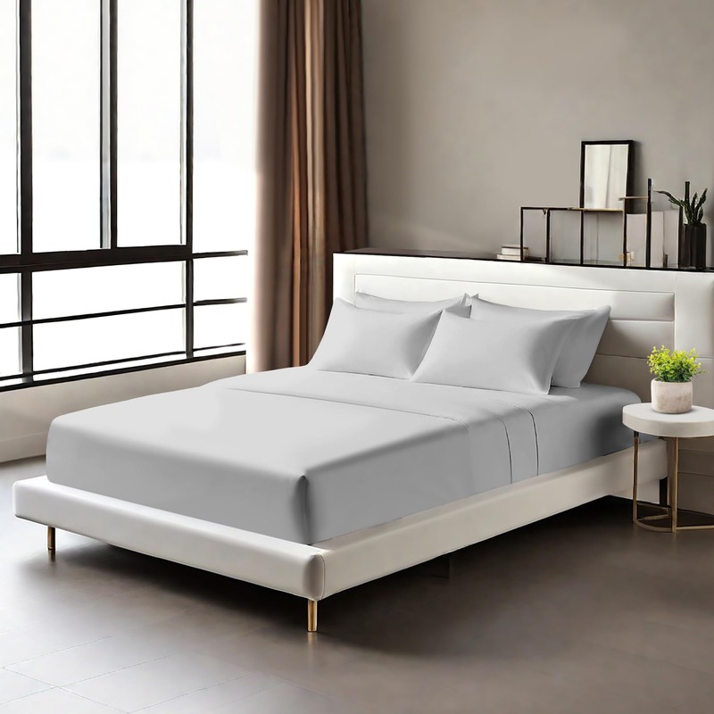 Egyptian Cotton Fitted Sheets 25cm Deep Mattress Pocket 200 Thread