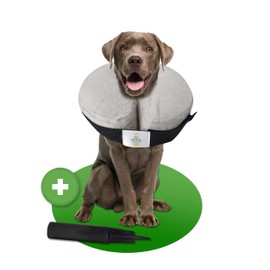 MC-Royal® Premium Neck Brace – Inflatable Premium Collar for Dogs and Cats [Reliable Protection] – Dog Collar – Leak Protection Dog Collar – Cat Collar – Protective Collar Dog