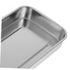 Healvian Stainless Steel Square Box Tray Sterilizer with Lid