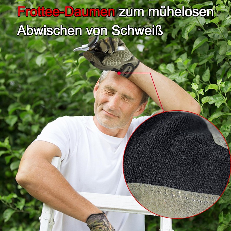 HANDLANDY Utility Work Gloves Men & Women, Safety Mechanic Gloves,