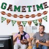 Game Time Banner Football Party Decoration 3 Pcs Football Theme