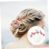 BESPORTBLE 5pcs Handmade Bridal Hair Pins Elegant Floral Hair Accessories