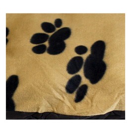 ToolUSA Paw-Printed Soft Dog Bed | 36" x 27" | 100% Polyester | Slip-Resistant | Machine Washable | Comfy & Spacious for All Dog Sizes