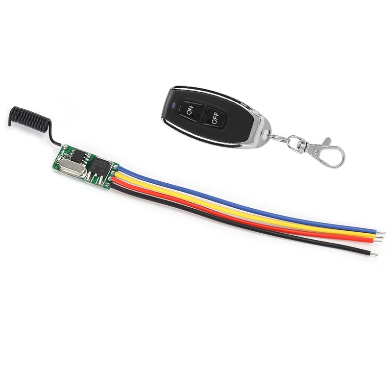 Wide Voltage 3.7‑12V Micro Wireless Remote Control Switch Module LED