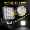 Colight 10PCS 4"inch LED Work Lights Spot Flood Offroad Fog