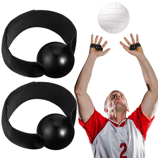 Skylety 4 Pieces Volleyball Training Technique Setting Aid Volleyball Equipment for Teaching Proper Hand Placement and Preventing Excessive Hand Contact (4 Straps and knobs)