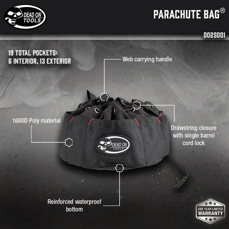 Dead On Tools Parachute Bag, black (DO-25001)