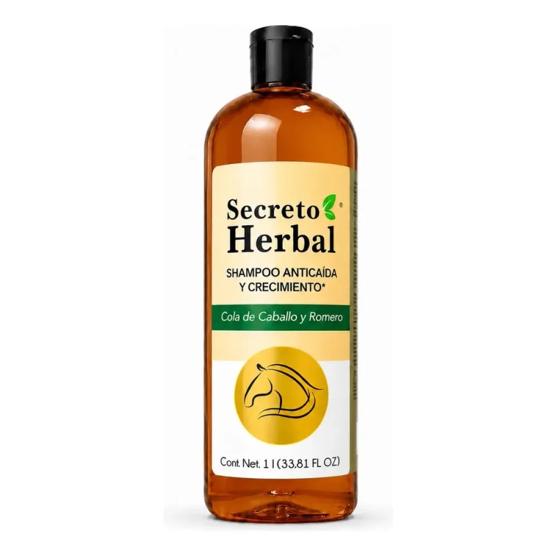 Shampoo Secreto Herbal con Extractos Naturales de Romero y Cola