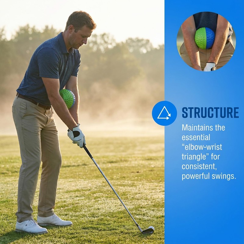 WIGERLON Golf Swing Training Ball for Keeping arms Connected,Golf Trainer