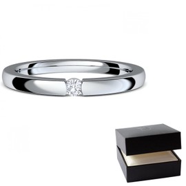 Amoonic FF584SS925ZIFA Engagement Ring with Zirconia Stone Including Luxury Case + Silver 925 Ring Zirconia Like Diamond 925 Marriage Proposal Love Gifts Proposal Wedding Gifts, Sterling Silver, Cubic