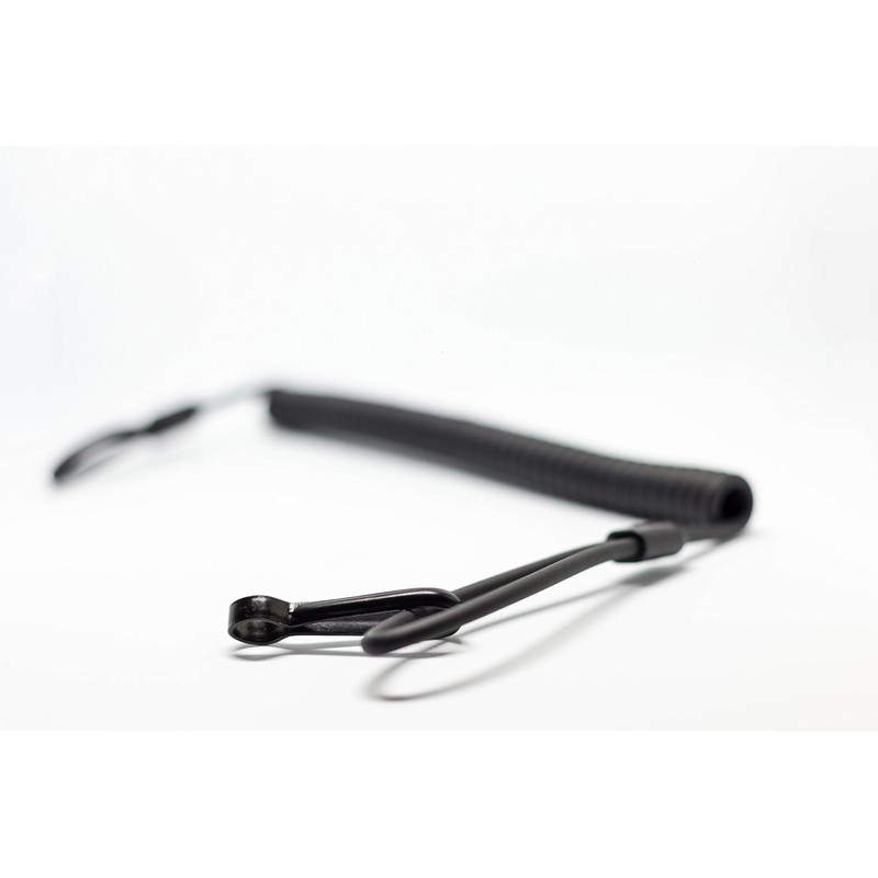 Military-Grade Coiled Kevlar Lanyard with Snap Clip