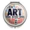 Art Speaks Without Words Adventure Inspires Expresses Compact Travel Purse