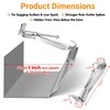 50 Pack Gutter Hangers 5 Inch Gutter Brackets with Bonus