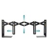 Voency Adjustable Bookends, Retractable Book Holder, Metal Scalable Book Ends,