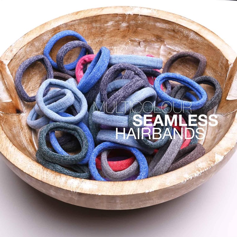 Basic Sense Gym Hair Ties - Unique Soft Jersey Bobbles,