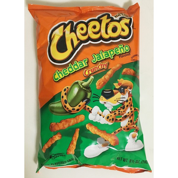 8.5oz Cheetos Cheddar Jalapeno Crunchy (Pack of 2)