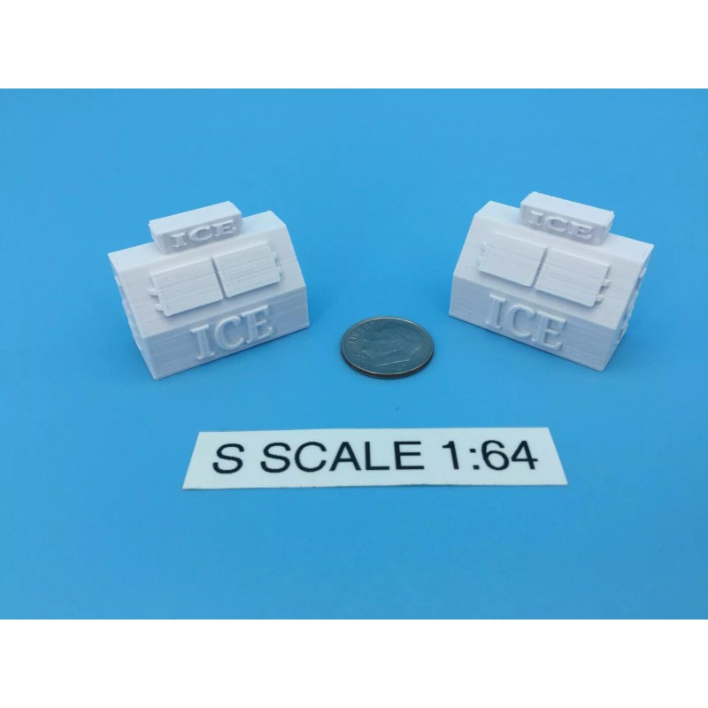 Model Scenery World (2) RETAIL ICE BOX ~ ICE COOLER