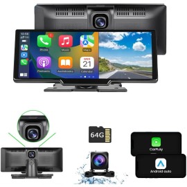 JoyeAuto 10.26" Touch Screen Wireless Apple Carplay Portable Car Stereo Android Auto 722