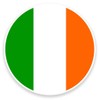2 x 10cm/100mm Ireland Flag Window Cling Sticker Car Van