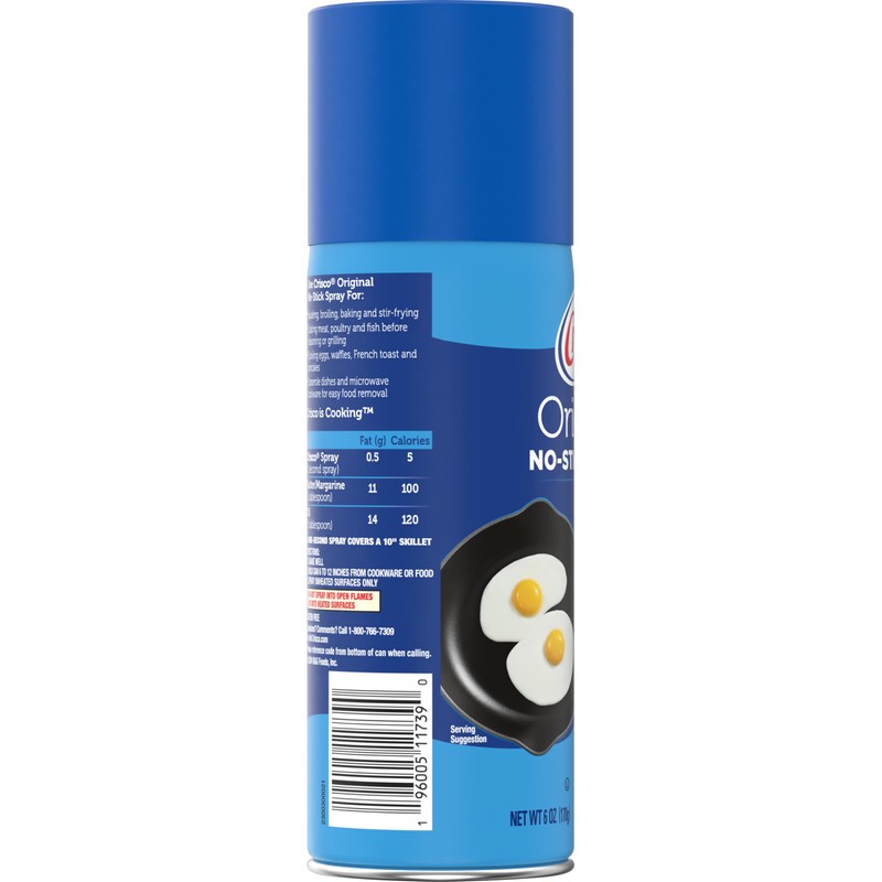 Crisco Original No-Stick Cooking Spray, 6 Ounce
